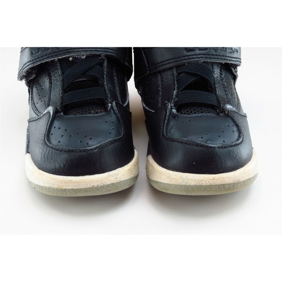 Air Jordan Toddler Boys‎ Size 6 M Black Leather Strap Athletic Sneakers - Picture 2 of 10